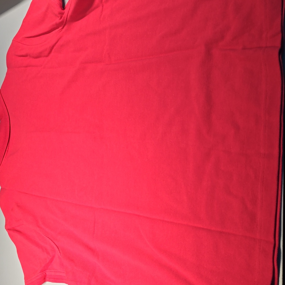 Izod Bright Pink Button Down Polo Shirt - Picture 4 of 6